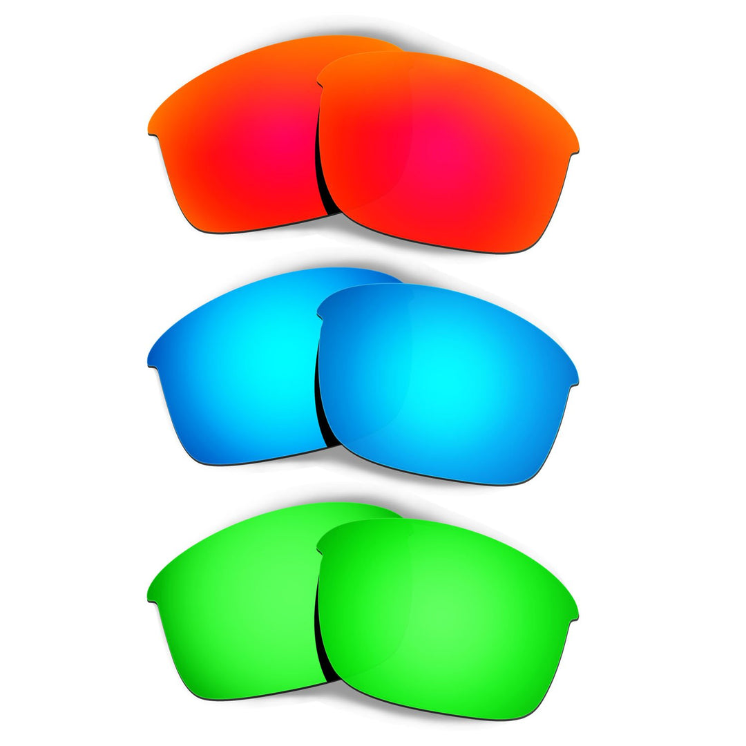 HKUCO Plus Mens Replacement Lenses For Oakley Bottle Rocket - 3 pair Combo Pack