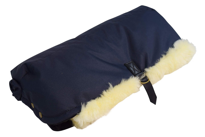 Naturasan Lammfell Handwärmer, warmer Kinderwagen Handmuff mit Lammfell Innenfutter, Muff, Kiwa, Bug