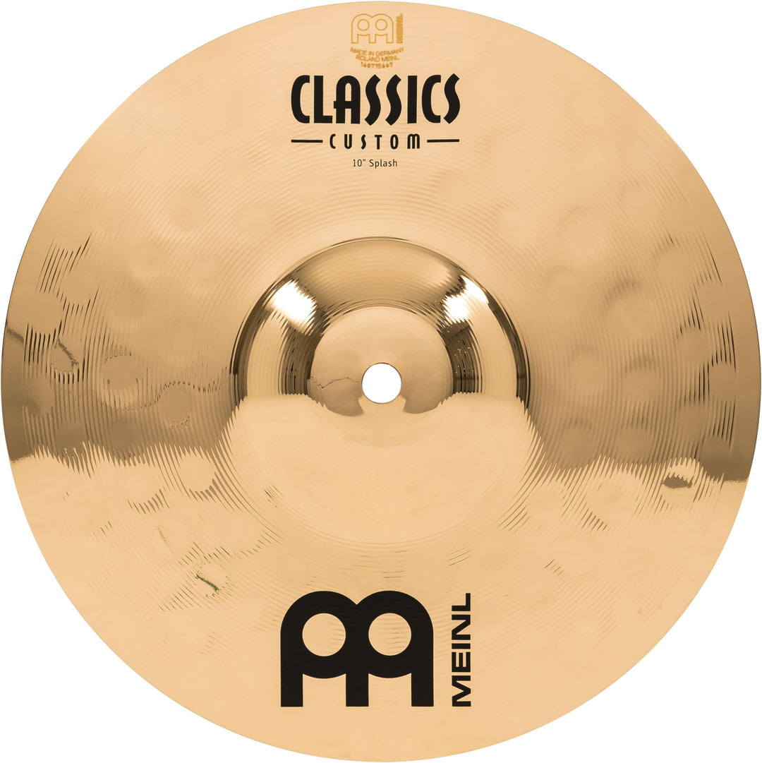 Meinl Cymbals Classics Custom Brilliant Splash 10 Zoll (Video) Schlagzeug Becken (25,40cm) B12 Bronz