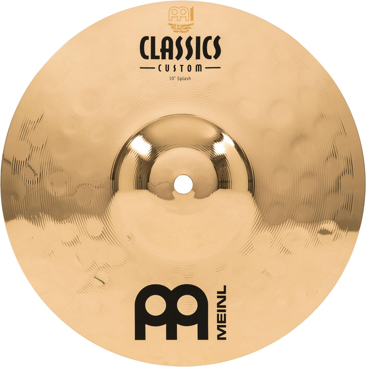 Meinl Cymbals Classics Custom Brilliant Splash 10 Zoll (Video) Schlagzeug Becken (25,40cm) B12 Bronz