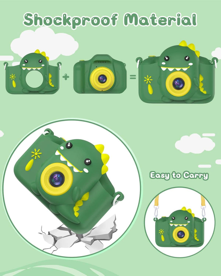 Kinderkamera, Gofunly Kinder Kamera 1080P 2,0-Zoll-Bildschirm Fotoapparat Kinder mit 32GB SD-Karte S
