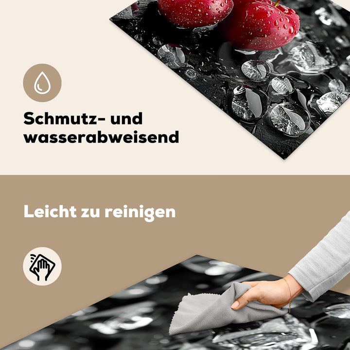 KitchenYeah© Herdabdeckplatte 75x52 cm Einteilig Herdabdeckung Abdeckplatte für Ceranfeld Abdeckung