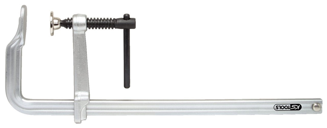 KS Tools 145.0320 Ganzstahl-Schraubzwinge mit Knebel, 120x400mm, Farbe 120-400 mm, 120-400 mm