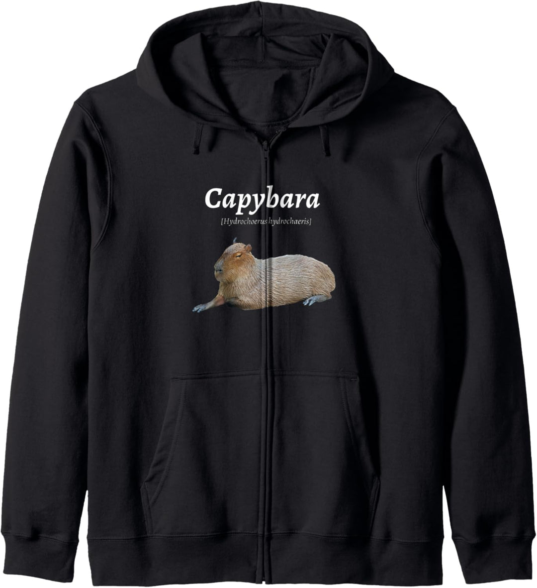 Lustiges Süsses Capybara Capy Bara Wasserschwein Definition Kapuzenjacke