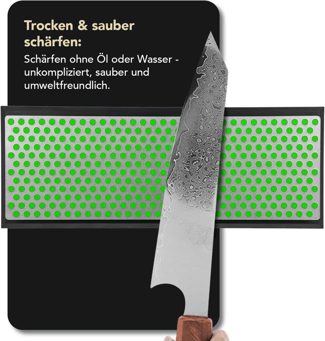 DMT Diamond Whetstone Wetzstein – extrafein mit Plastikbox, 15,2 cm / 6 Zoll, 1 Stück, W6EP