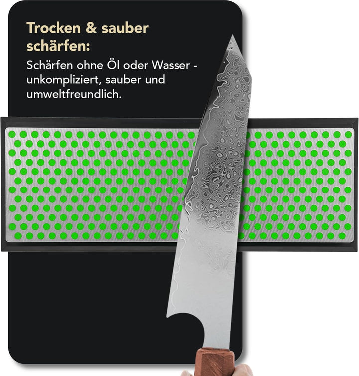 DMT Diamond Whetstone Wetzstein – extrafein mit Plastikbox, 15,2 cm / 6 Zoll, 1 Stück, W6EP