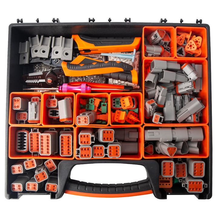 Deutsch Stecker Kit, 924Pcs Terminal Kit, 2 3 4 6 8 12 Pin-Steckverbinder, Wasserdichter DT Steckver