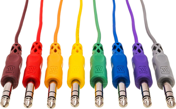 Hosa CSS-830, Balanced Patch Cables, 1/4 in TRS to Same, 1 ft 1 foot, 1 foot