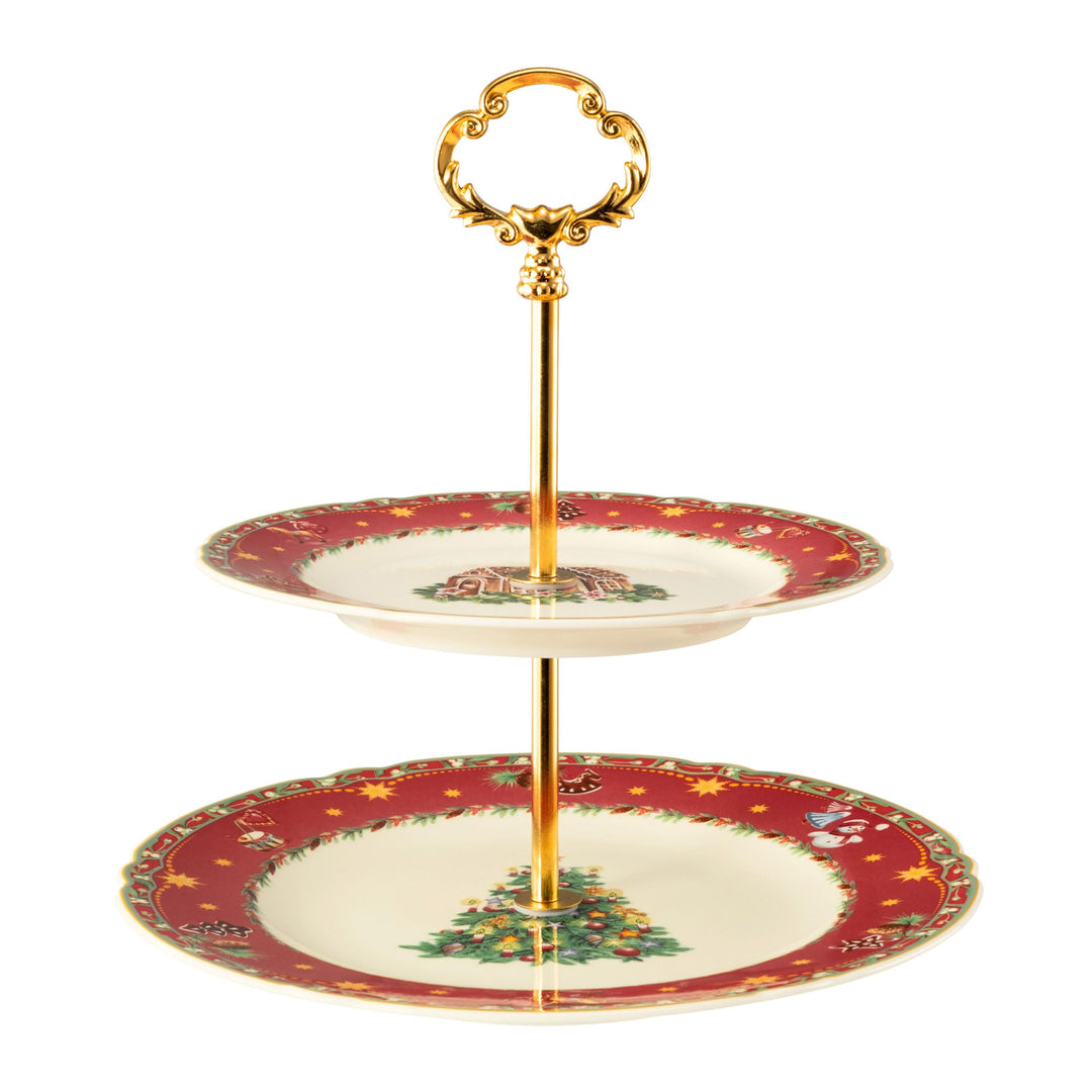 Seltmann 001.756791 Marie-Luise Etagere, Weihnachtsnostalgie, 2-teilig