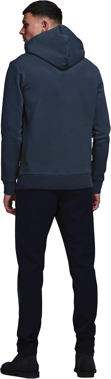 JACK &amp; JONES Male Kapuzenpullover Einfarbig Kapuzenpullover | Hoodie XS Insignia Blue, XS Insignia B