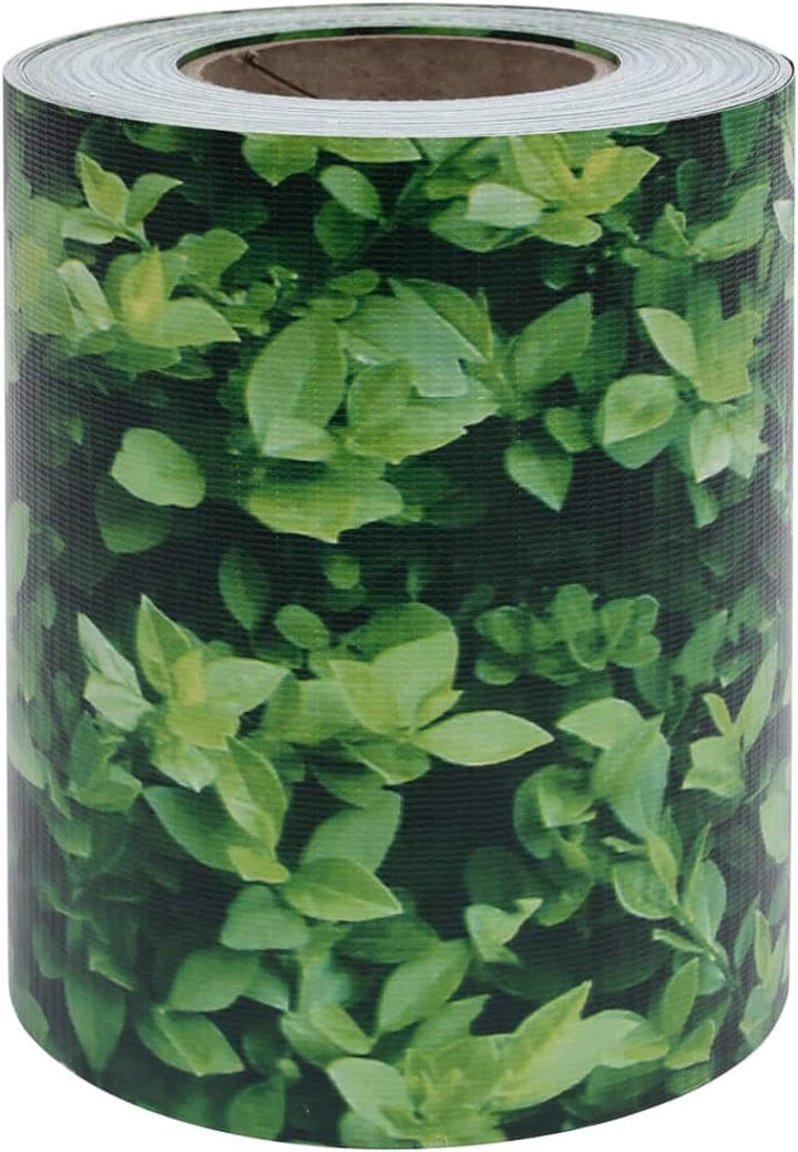 Tidyard Garten-Sichtschutz Windschutz 35 x 0,19 m Mit bedrucktem Blattmuster,Zaunrolle Zaunfolie Sic