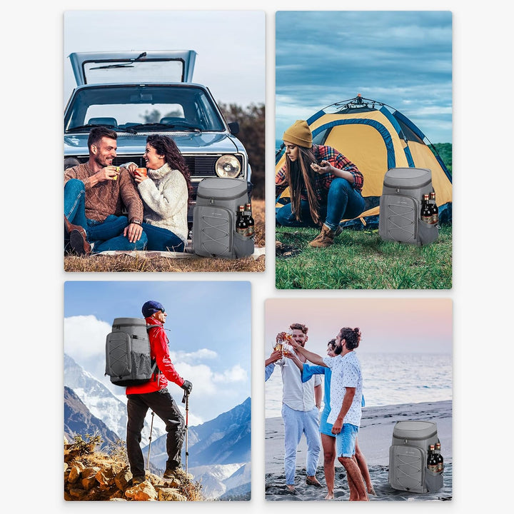 Maelstrom Kühlrucksack 35/50 Dosen, Isolierter Cooler Rucksack Auslaufsicher, Grosse Kühltasche Ruck