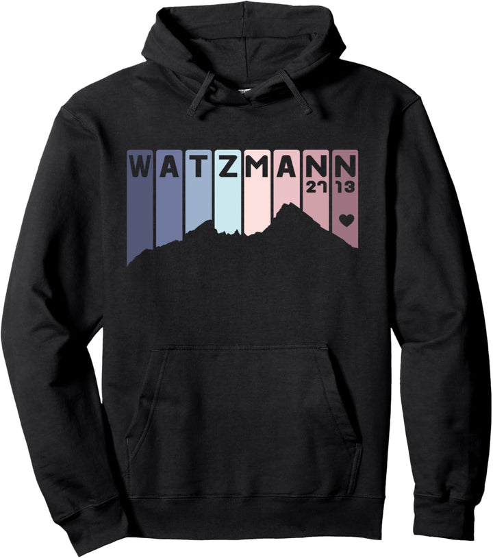 Watzmann 2713 Berg Berchtesgaden Bayern Bergsteiger Wandern Pullover Hoodie