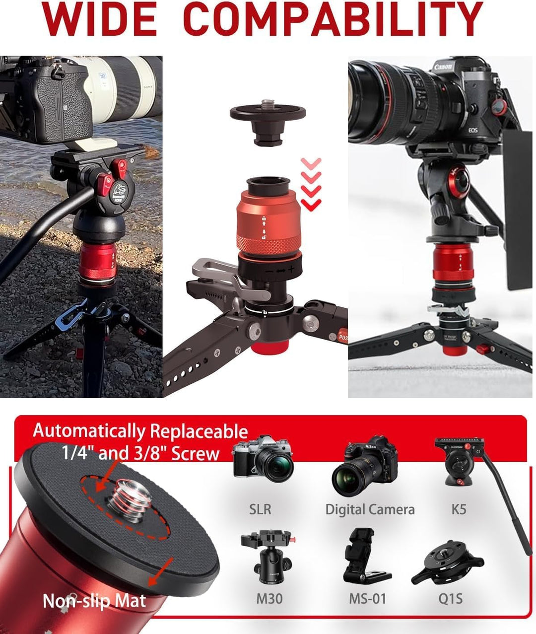 IFOOTAGE Mini Kamerastativ,Mini Stativ Kamera,Tischstativ für Fotografie,Handy Stativ mit Pedalsperr