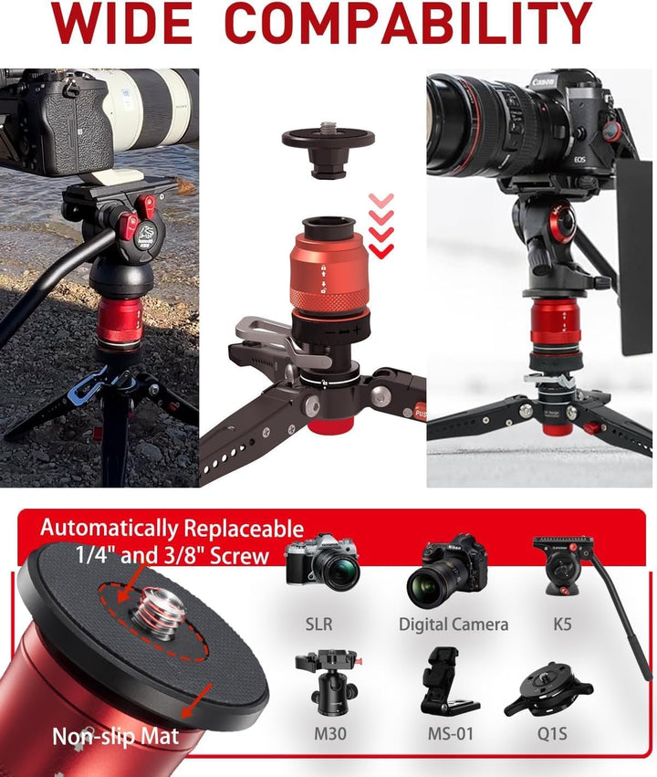 IFOOTAGE Mini Kamerastativ,Mini Stativ Kamera,Tischstativ für Fotografie,Handy Stativ mit Pedalsperr