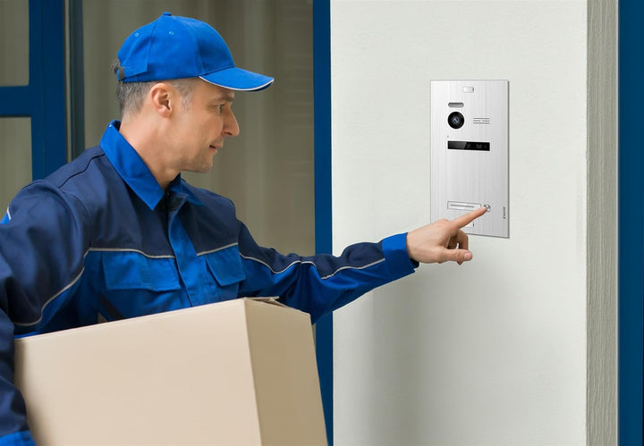Balter Premium Video-Türsprechanlage mit Freisprechfunktion - Gegensprechanlage mit 7 Monitor - hoch