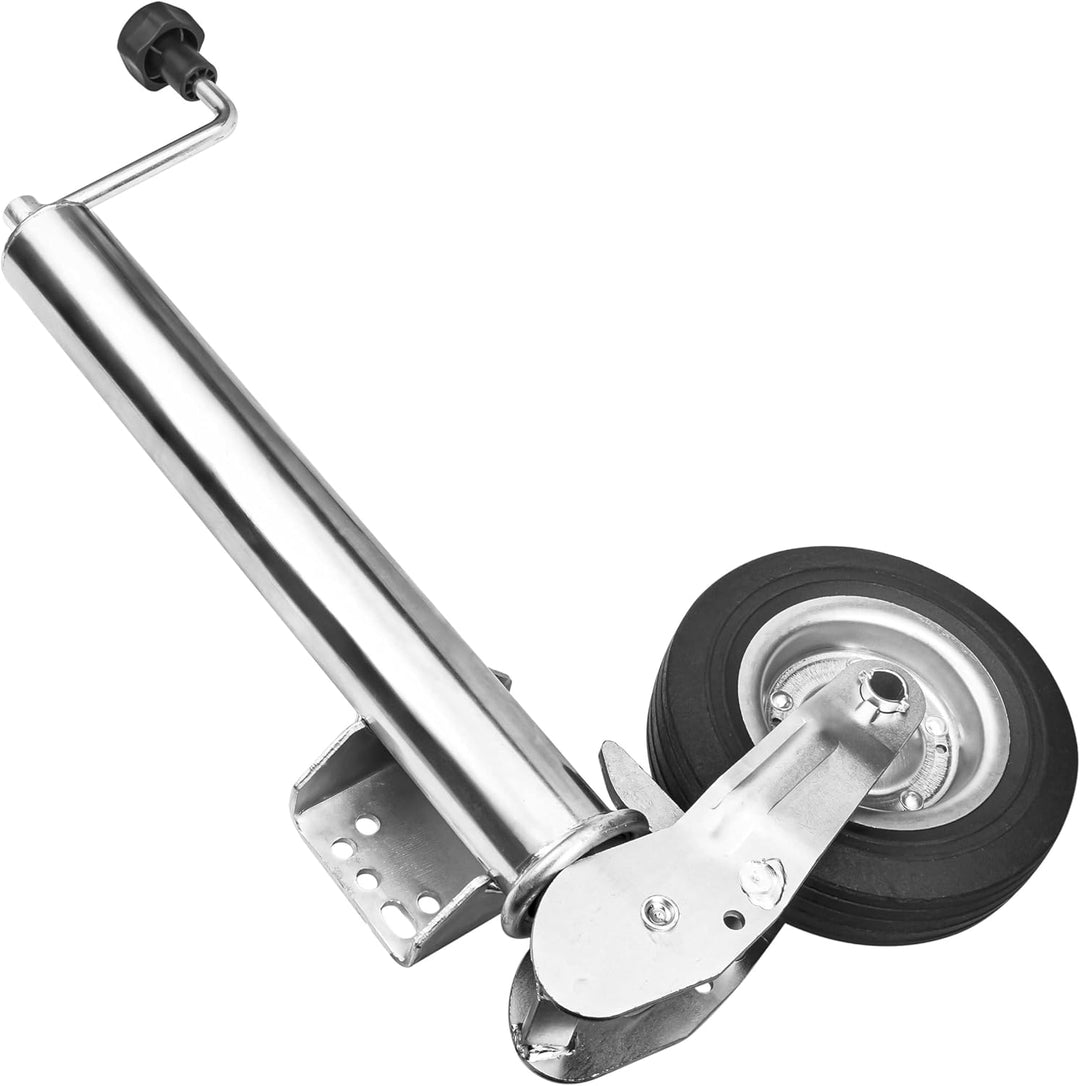 PKW Anhänger Stützrad Automatik Wohnwagen Stützrad Trailer Bugrad Hänger Stützrad Stahlfelge klappba