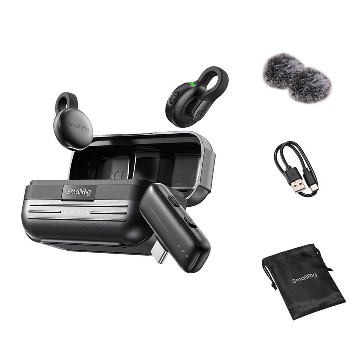 SMALLRIG S70-C2 Wireless Microphone with USB-C Adapter for Phones (Black) 5717