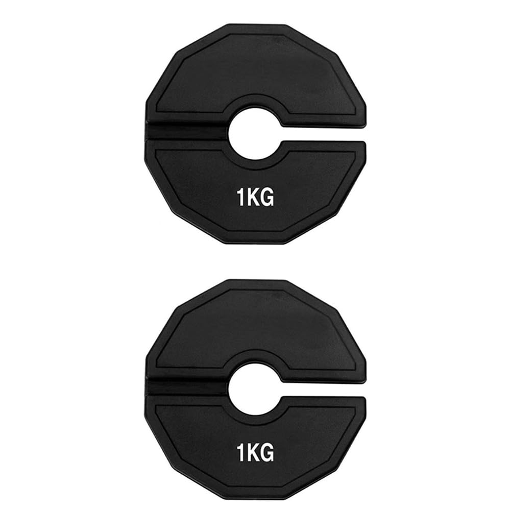 Gummifraktionsplatten 2pcs 1 Kg Fitnessstudio Micro-Platten Hantel-Add-On-Gewichtsplatte Änderung Br
