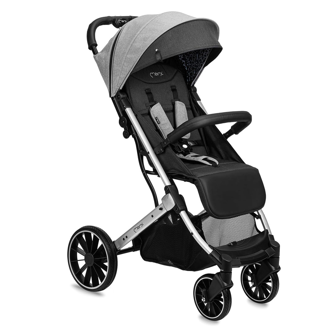 MoMi ESTELLE PLUS LIGHT Kinderwagen ab 6. Monat (bis 22 kg), klappbarer Buggy mit 5-Punkt-Sicherheit