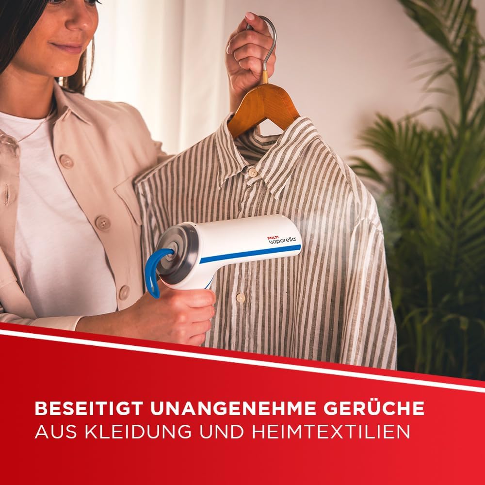 Polti Vaporella Vertical Styler GSM50B, Tragbare vertikale Dampfbürste mit klappbarem Griff, Aufheiz