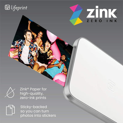 Lifeprint 3x4.5 Tragbarer Foto- und Videodrucker für iOS- und Android-Geräte. Erwecken Sie Ihre Foto