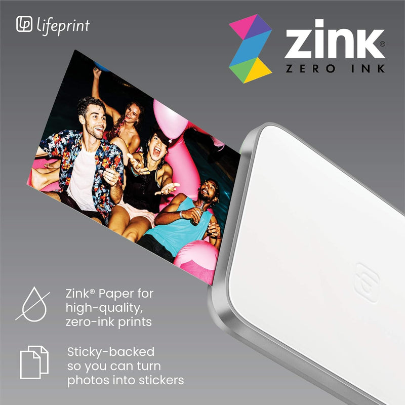 Lifeprint 3x4.5 Tragbarer Foto- und Videodrucker für iOS- und Android-Geräte. Erwecken Sie Ihre Foto