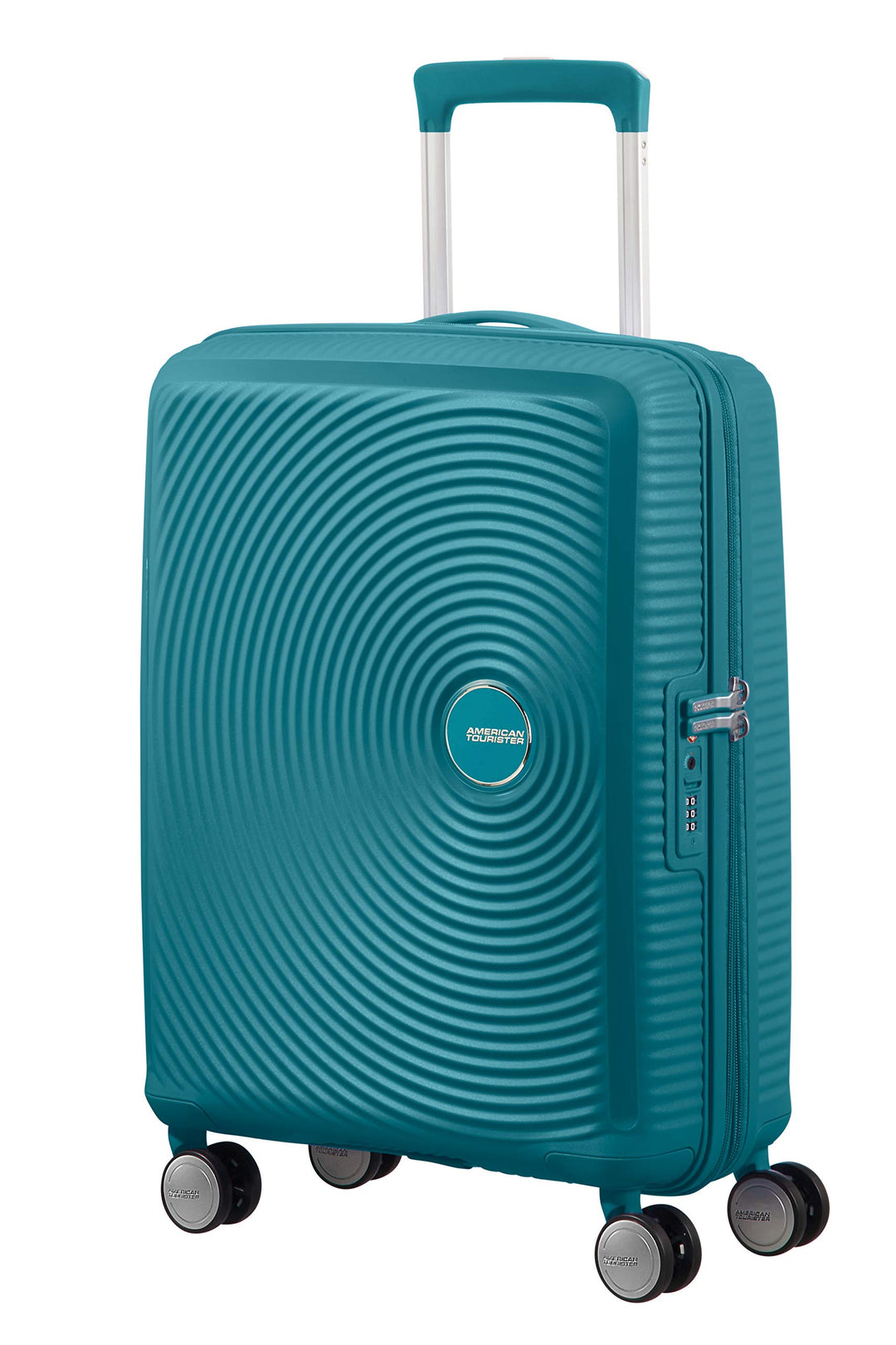 American Tourister Soundbox - Spinner S Erweiterbar Handgepäck, 55 cm, 41 L, Grün (Jade Green) Grün