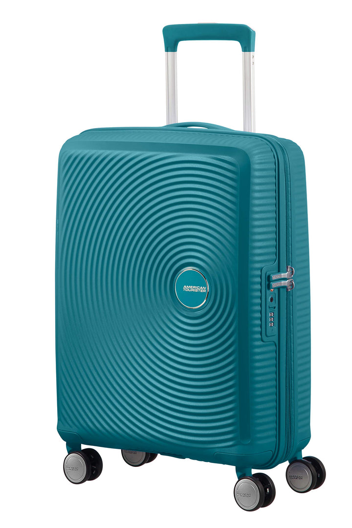 American Tourister Soundbox - Spinner S Erweiterbar Handgepäck, 55 cm, 41 L, Grün (Jade Green) Grün