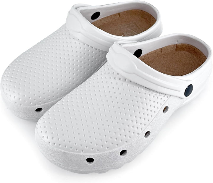 JOMIX Unisex Clogs Krankenhaus Küche Arbeitsclogs Anti-Rutsch Gummi Arbeitsschuhe Gartenschuhe 44/45
