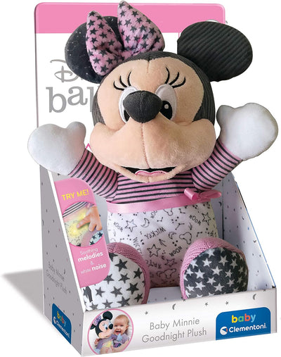 Clementoni 17395 Minnie Disney Baby Goodnight Plüsch, Lernspielzeug für Kleinkinder, merhfarbig, One