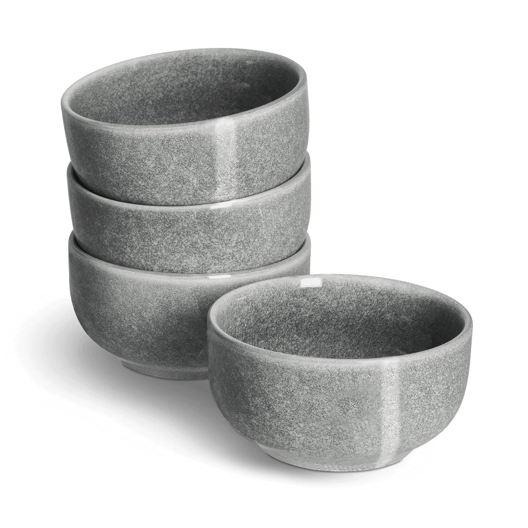 SPRINGLANE Schale klein 4er-Set - Geschirr Misty Cliff, Grau, Steingut Tafelservice, Schale klein 4e