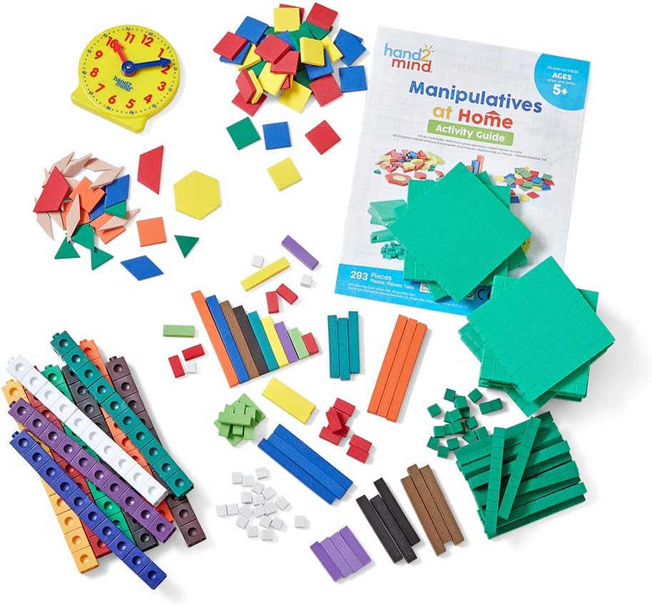 Learning Resources Homeschooling-Greifobjekte-Set, Altersstufen 5-7, Mathematik-Unterrichtsset für H
