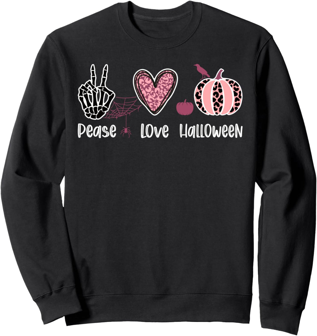 Frieden, Liebe, Halloween Sweatshirt