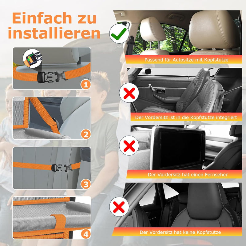 Oneyus Auto Organizer, Autositz Organizer Grosse Rückenlehnenschutz Auto Kinder Multifunktional Wass