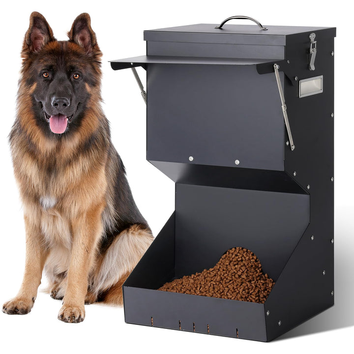 Automatische Hundefütterung im Freien hängende Haustierfutter-Feeder grosse Rasse 25 lbs, galvanisie