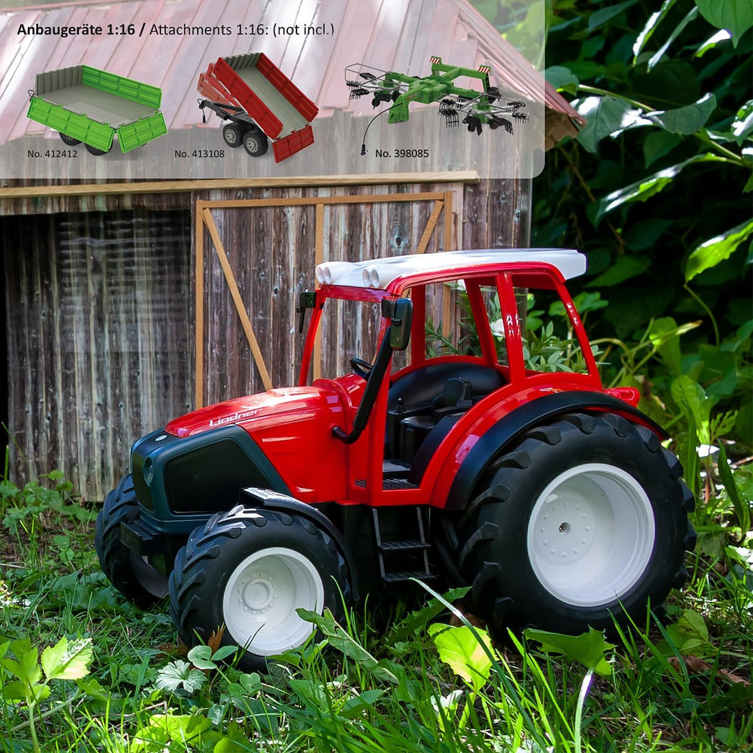 JAMARA 405051 - Lindner Geotrac 1:16 2,4GHz - realistischer Motorsound (abschaltbar), Rückfahrwarnso