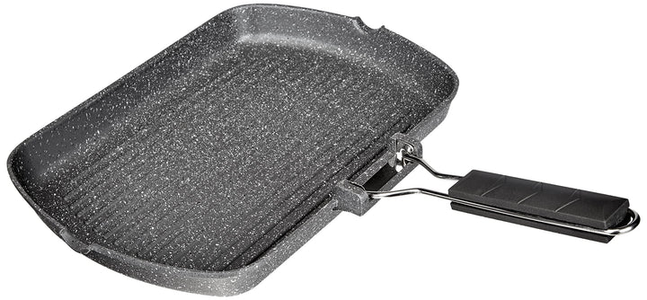 Tognana Porcellane wi758bdamnf rechteckig Grill Pan – Stieltopf, rechteckig, Brot, Schwarz, Grau, Al