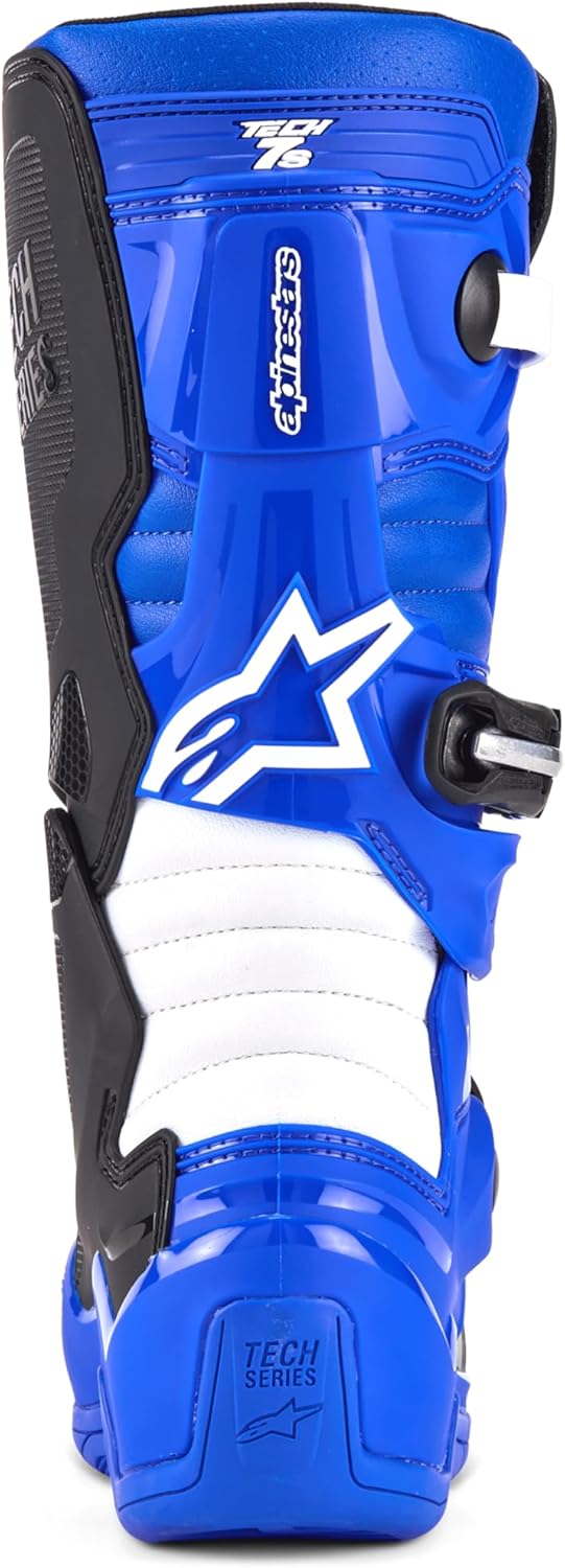 Alpinestars Unisex-Child Tech 7S Youth Boots Blau 40.5 EU, Blau 40.5 EU
