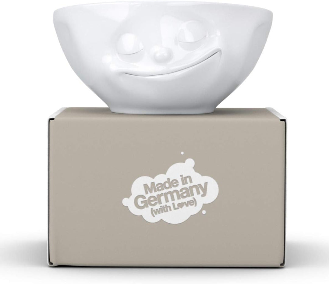 FIFTYEIGHT PRODUCTS Schalen 2er Set + Servietten, NEUHEIT 350 ml, GLÜCKLICH+GRINSEND
