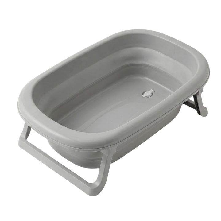 TEGA BABY Faltbare Babybadewanne mit Ablaufstopfen – platzsparende Baby Badewanne ab Geburt, rutschf