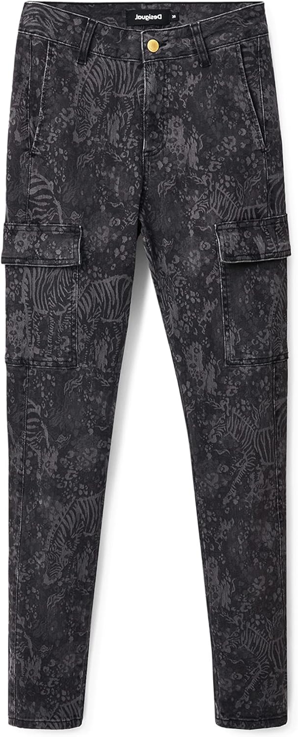 Desigual Damen Jeans 38 Schwarz, 38 Schwarz
