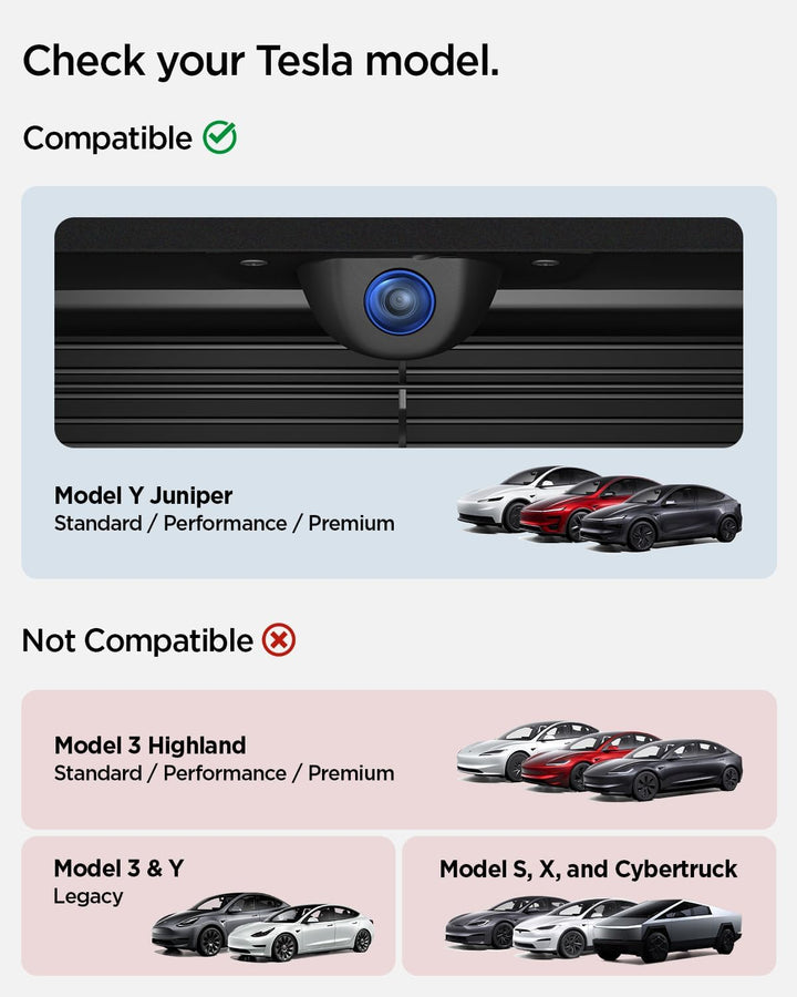 Spigen Displayschutz für Tesla Model Y Juniper 2025 2026 Frontkamera, Schutzabdeckung für Frontschür