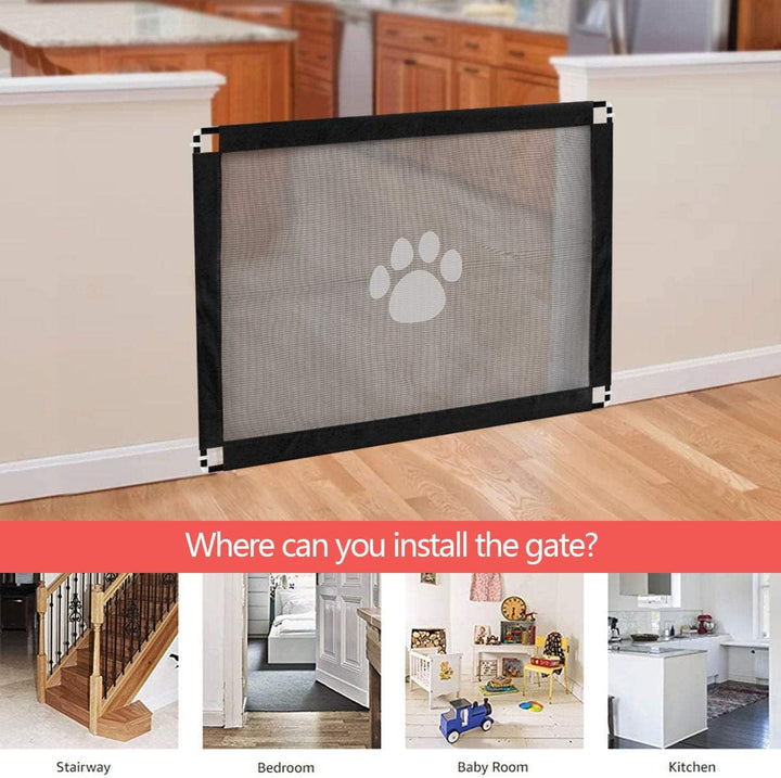 Hundebarrieren,Hunde Türschutzgitter, Treppenschutzgitter Ohne Bohren,AbsperrgitterHund,Magic Gate f