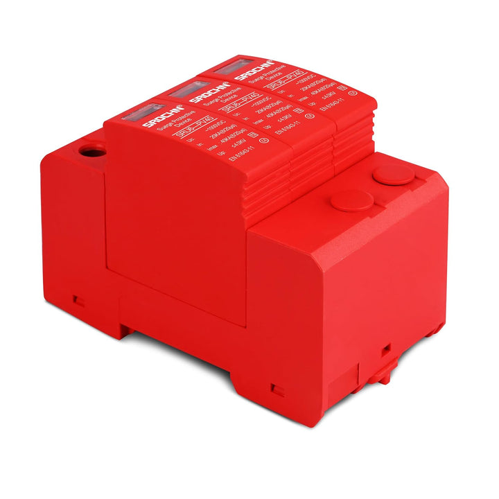 Warmfay Überspannungsschutz PV C (T2) 3P 20-40KA, 1000V DC Photovoltaic Lightning Protector Niedersp