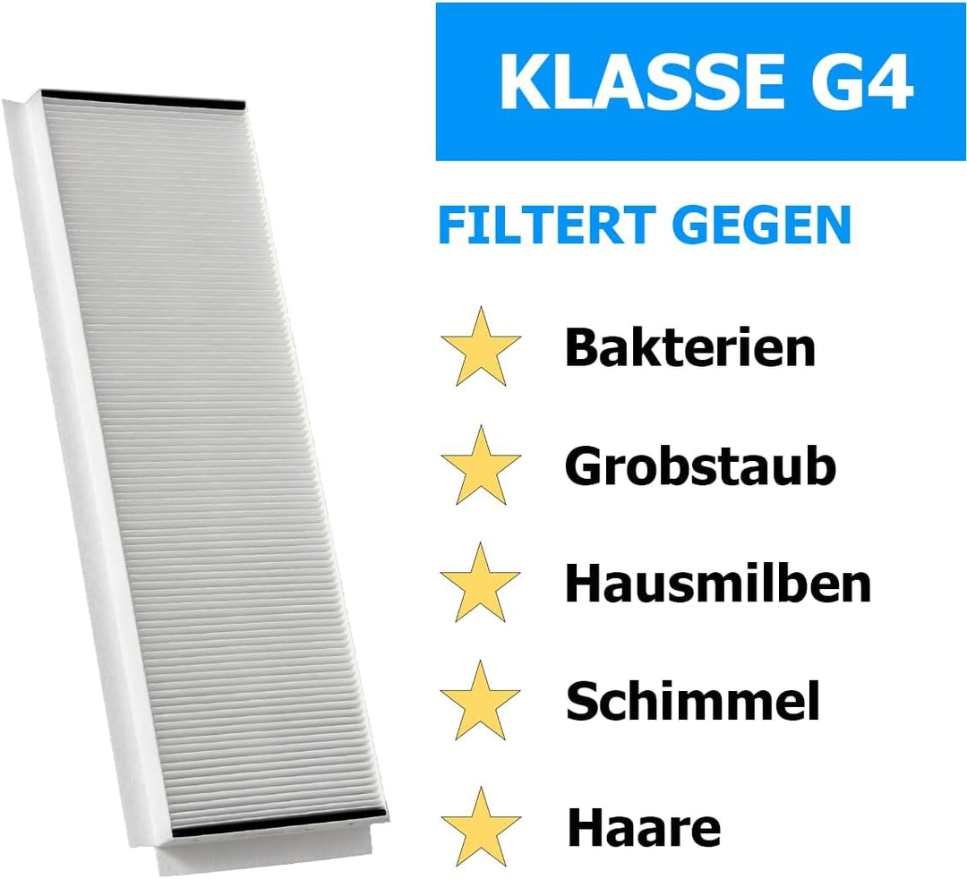 Tops Filter Für Zehnder ComfoAir Q350/450/600 | 2x Zehnder Filter G4 | Zehnder Filter ComfoAir Q350