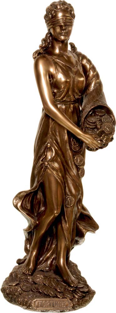 Unbekannt Statue griechische Göttin Fortune/Tyche/Glück/Fortuna (dekorative Bronze 12,59 Zoll / 32cm