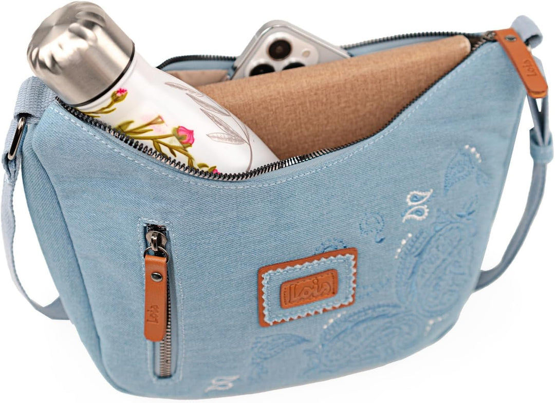 Handtasche Damen Umhängetasche Damen Klein &amp; Stilvoll Handtasche Damen Umhä M Azul, M Azul