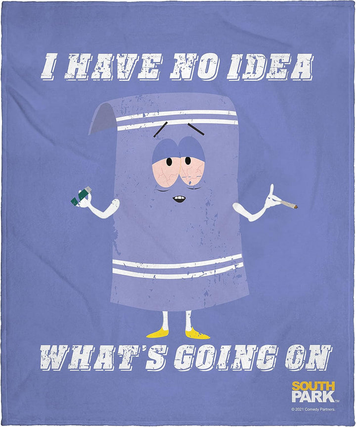 INTIMO South Park Towelie What's Going On Silk Touch Plush Throw Blanket
