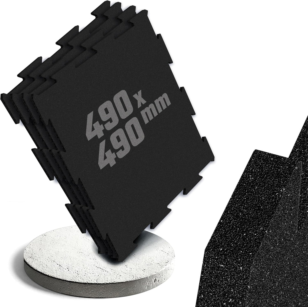 HQ Germany® Bodenschutzmatte Fitness - Premium Gym Boden | Made in EU | Matten Fitnessraum in Studio